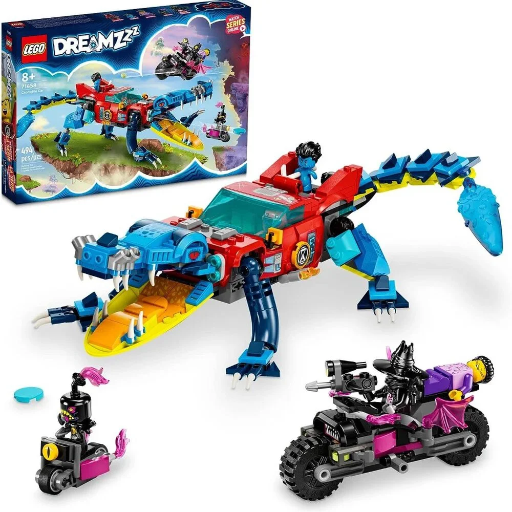 NEW LEGO DREAMZzz Crocodile Off-Road Car Truck Boat 71458 Minifigures 494 Pieces - Picture 2 of 16